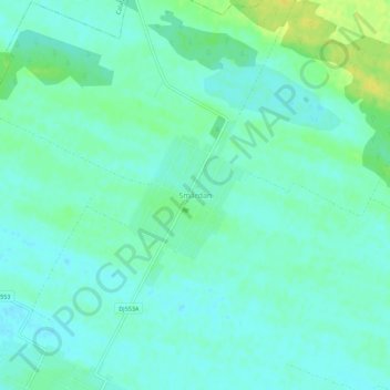 Topografische kaart Smârdan, hoogte, reliëf