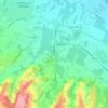 Topografische kaart Cà di Sola, hoogte, reliëf