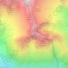 Topografische kaart Tête du Rouget, hoogte, reliëf