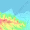 Topografische kaart Chalkoutsi, hoogte, reliëf