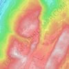 Topografische kaart Ablatrix, hoogte, reliëf