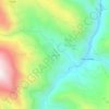 Topografische kaart Cajuata, hoogte, reliëf