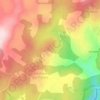 Topografische kaart Cabrio, hoogte, reliëf