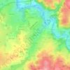 Topografische kaart Bordessoule, hoogte, reliëf