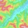 Topografische kaart Popolano, hoogte, reliëf