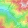 Topografische kaart Parigau, hoogte, reliëf