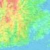 Topografische kaart Providence, hoogte, reliëf