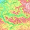 Topografische kaart Remshalden, hoogte, reliëf