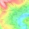 Topografische kaart Sunnybrow, hoogte, reliëf