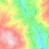 Topografische kaart Viadores, hoogte, reliëf