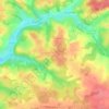 Topografische kaart Chabrot, hoogte, reliëf