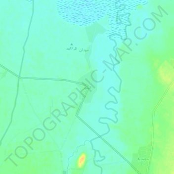 Topografische kaart Al Hawz, hoogte, reliëf