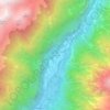 Topografische kaart Cadarese, hoogte, reliëf