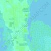 Topografische kaart Blue Crab Key Condos, hoogte, reliëf