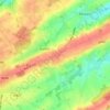 Topografische kaart Matagne, hoogte, reliëf