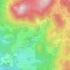 Topografische kaart Le Marodier, hoogte, reliëf