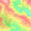 Topografische kaart Mó Pequena, hoogte, reliëf