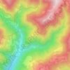 Topografische kaart Cabanes de la Serra, hoogte, reliëf