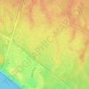 Topografische kaart Coto de Doñana, hoogte, reliëf