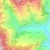 Topografische kaart Phalat, hoogte, reliëf