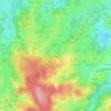 Topografische kaart Chantagrioux, hoogte, reliëf