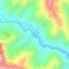 Topografische kaart Achira, hoogte, reliëf