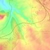 Topografische kaart La Horca, hoogte, reliëf