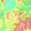 Topografische kaart Scagliola, hoogte, reliëf
