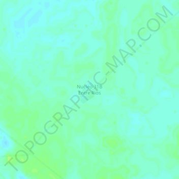 Topografische kaart Nucleo 31B Entre Rios, hoogte, reliëf