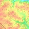 Topografische kaart La Coulée, hoogte, reliëf
