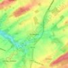 Topografische kaart Terwagne, hoogte, reliëf