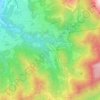 Topografische kaart Mezzacca, hoogte, reliëf