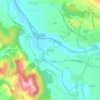 Topografische kaart Bideren, hoogte, reliëf