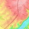 Topografische kaart La Ratière, hoogte, reliëf