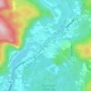 Topografische kaart Evje, hoogte, reliëf