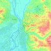 Topografische kaart Onitsha, hoogte, reliëf