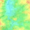 Topografische kaart La Blinière, hoogte, reliëf
