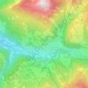 Topografische kaart Plesdinaz, hoogte, reliëf