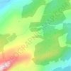 Topografische kaart Knockrour, hoogte, reliëf