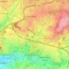 Topografische kaart Le Mitan, hoogte, reliëf