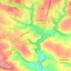 Topografische kaart Linoudel, hoogte, reliëf