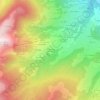 Topografische kaart Les Fingères d'en Haut, hoogte, reliëf