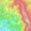 Topografische kaart Fonte del Romito, hoogte, reliëf
