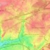 Topografische kaart Bignault, hoogte, reliëf