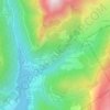Topografische kaart Le Perrier, hoogte, reliëf
