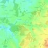 Topografische kaart Les Dupins, hoogte, reliëf