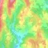 Topografische kaart Le Martinet, hoogte, reliëf
