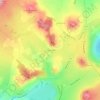Topografische kaart Les Amargiers, hoogte, reliëf