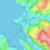 Topografische kaart Telle, hoogte, reliëf