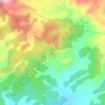 Topografische kaart Torres, hoogte, reliëf